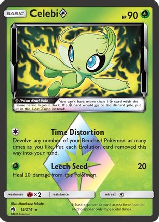 Celebi Prism Star (19) Holofoil - Lost Thunder