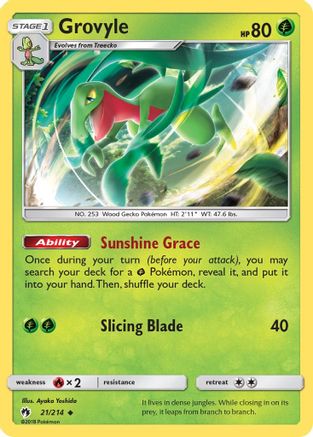 Grovyle (21) - SM  Lost Thunder