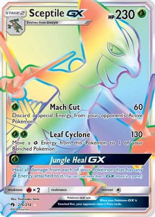 Sceptile GX (Secret) (216) Holofoil - SM  Lost Thunder