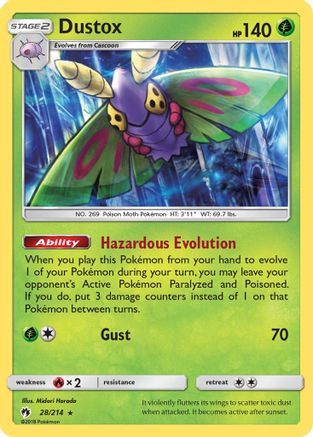 Dustox (28/214) [Sun & Moon: Lost Thunder] | Silver Goblin