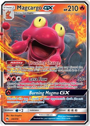 Magcargo GX (44) Holofoil - SM  Lost Thunder