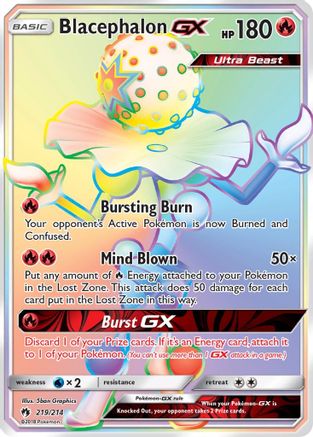 Blacephalon GX (Secret) (219) Holofoil - SM  Lost Thunder