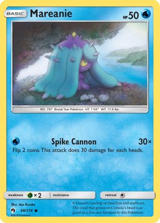 Mareanie (68) (68) Reverse Holofoil - SM  Lost Thunder