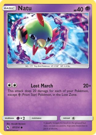 Natu (87/214) [Sun & Moon: Lost Thunder] | Silver Goblin