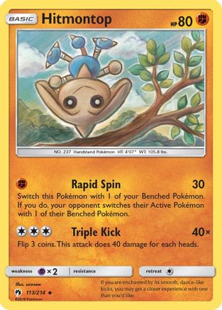 Hitmontop (113) - SM  Lost Thunder