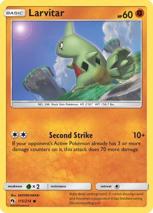 Larvitar (115) - SM  Lost Thunder