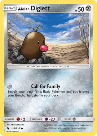 Alolan Diglett (122) - SM  Lost Thunder