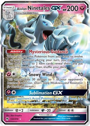 Alolan Ninetales GX (132) Holofoil - SM  Lost Thunder