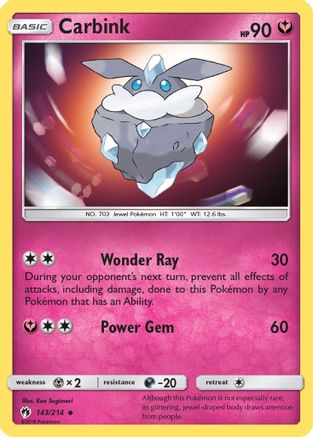 Carbink (143) - SM  Lost Thunder