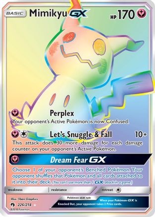 Mimikyu GX (Secret) (226) Holofoil - SM  Lost Thunder