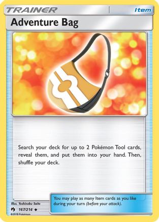 Adventure Bag (167/214) [Sun & Moon: Lost Thunder] Reverse Holofoil