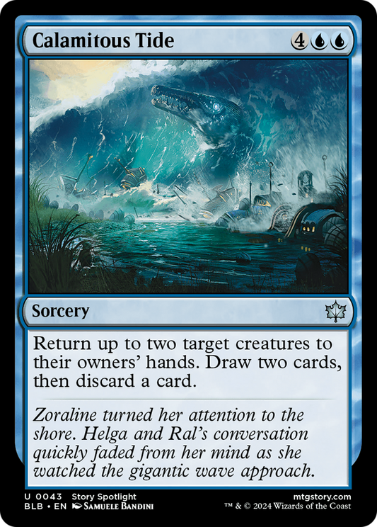 Calamitous Tide [Bloomburrow] Foil
