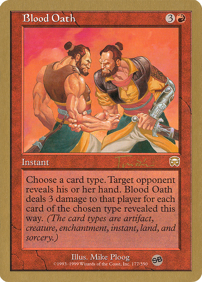 Blood Oath (Jan Tomcani) (SB) [World Championship Decks 2001] | Silver Goblin