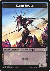 Faerie Rogue // Thopter Double-Sided Token [Zendikar Rising Commander Tokens] | Silver Goblin