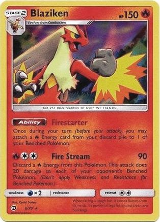 Blaziken (6/70) (Theme Deck Exclusive) [Sun & Moon: Dragon Majesty] | Silver Goblin