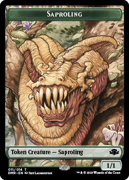 Insect // Saproling Double-Sided Token [Dominaria Remastered Tokens] | Silver Goblin