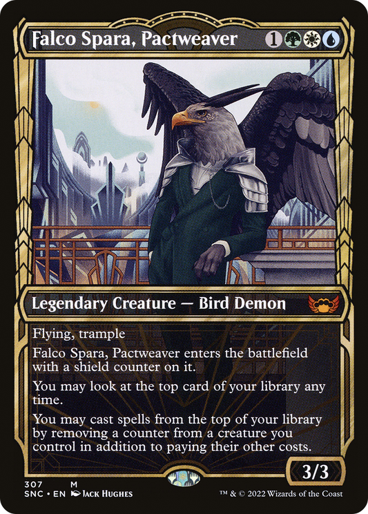 Falco Spara, Pactweaver (Showcase) (307) Foil - Streets of New Capenna