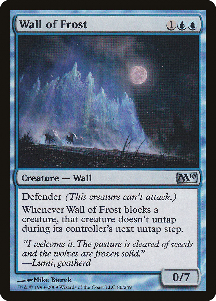Wall of Frost (080) Foil - Magic 2010