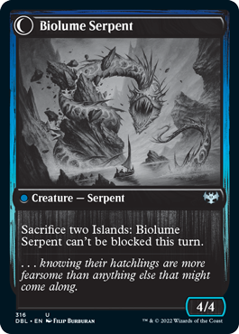 Biolume Egg // Biolume Serpent (316) Foil - Innistrad: Double Feature