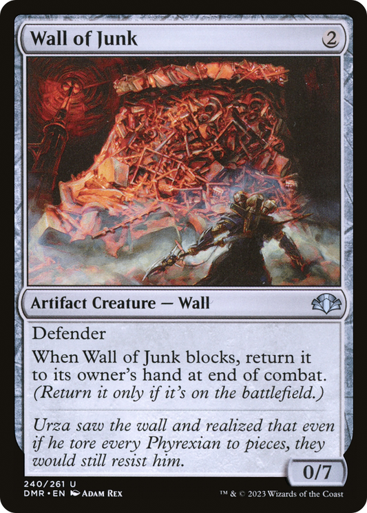 Wall of Junk [Dominaria Remastered] Foil