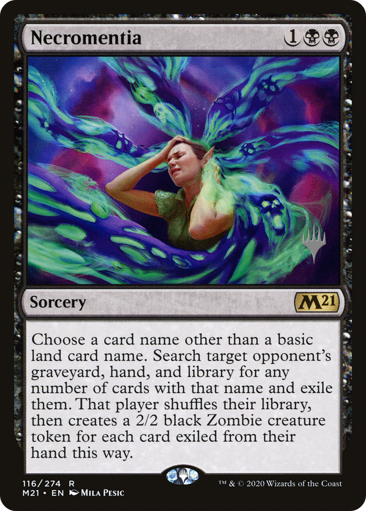 Necromentia (116) Foil - Core Set 2021 Promos
