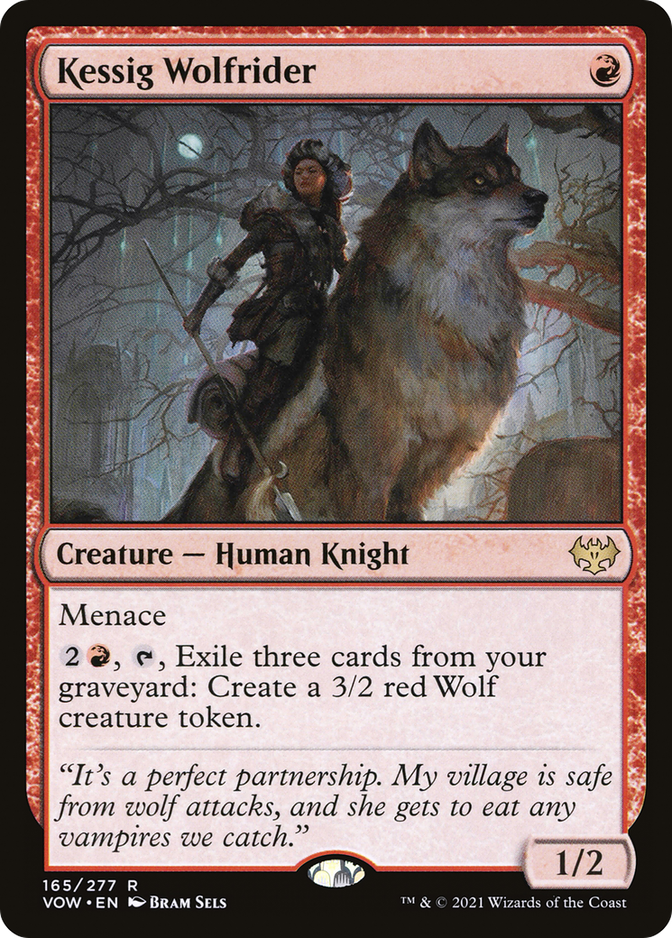 Kessig Wolfrider (165) Foil - Innistrad: Crimson Vow