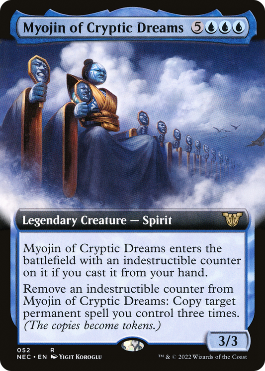 Myojin of Cryptic Dreams (Extended Art) (052) - Neon Dynasty Commander