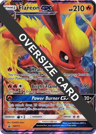 Flareon GX (SM171) (Jumbo Card) [Sun & Moon: Black Star Promos] | Silver Goblin