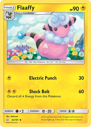 Flaaffy (42/181) [Sun & Moon: Team Up] Reverse Holofoil