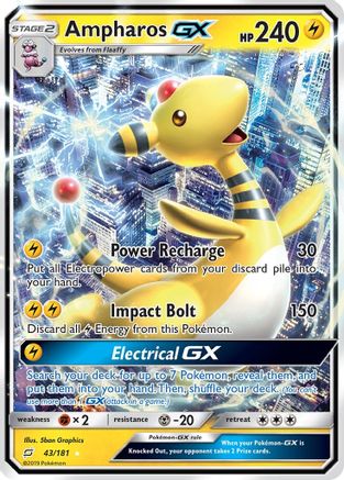 Ampharos GX (43) Holofoil - SM  Team Up