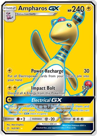 Ampharos GX (163/181) [Sun & Moon: Team Up] | Silver Goblin