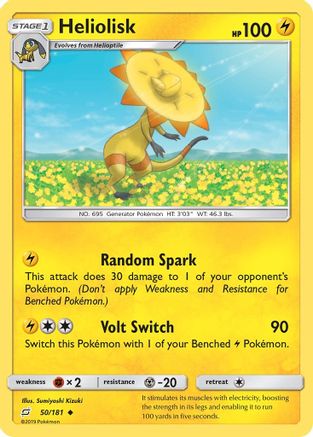 Heliolisk (50/181) [Sun & Moon: Team Up] Reverse Holofoil