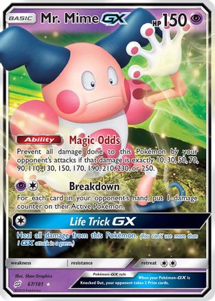 Mr. Mime GX (67) Holofoil - SM  Team Up