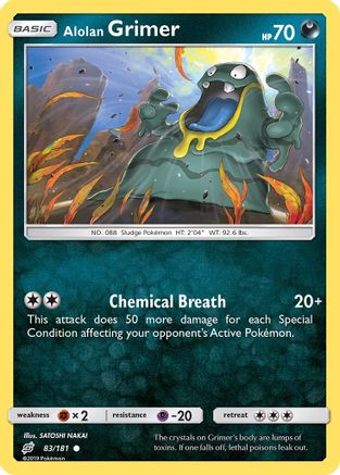 Alolan Grimer (83/181) [Sun & Moon: Team Up] Reverse Holofoil