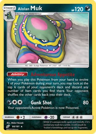 Alolan Muk (84/181) [Sun & Moon: Team Up] Reverse Holofoil