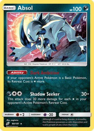 Absol (88/181) [Sun & Moon: Team Up] Reverse Holofoil