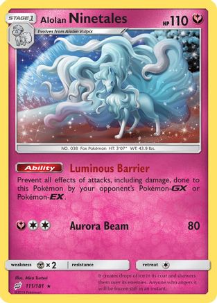 Alolan Ninetales (111/181) [Sun & Moon: Team Up] | Silver Goblin