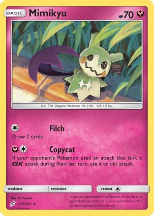 Mimikyu (112) - SM  Team Up