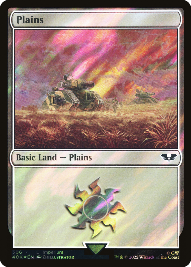 Plains (306) Surge Foil - Warhammer 40,000 Commander