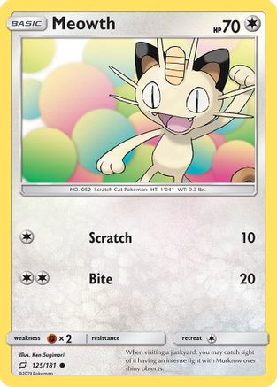 Meowth (125) - SM  Team Up