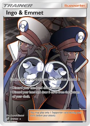 Ingo & Emmet (176/181) [Sun & Moon: Team Up] | Silver Goblin