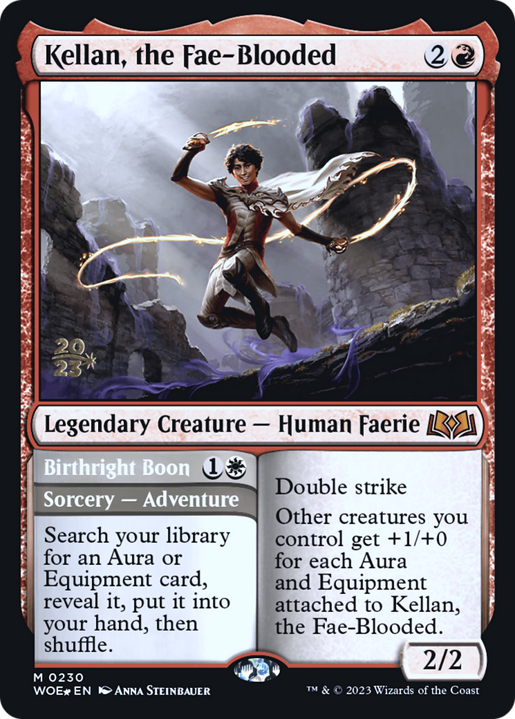 Kellan, the Fae-Blooded (230) Foil - Wilds of Eldraine Promos