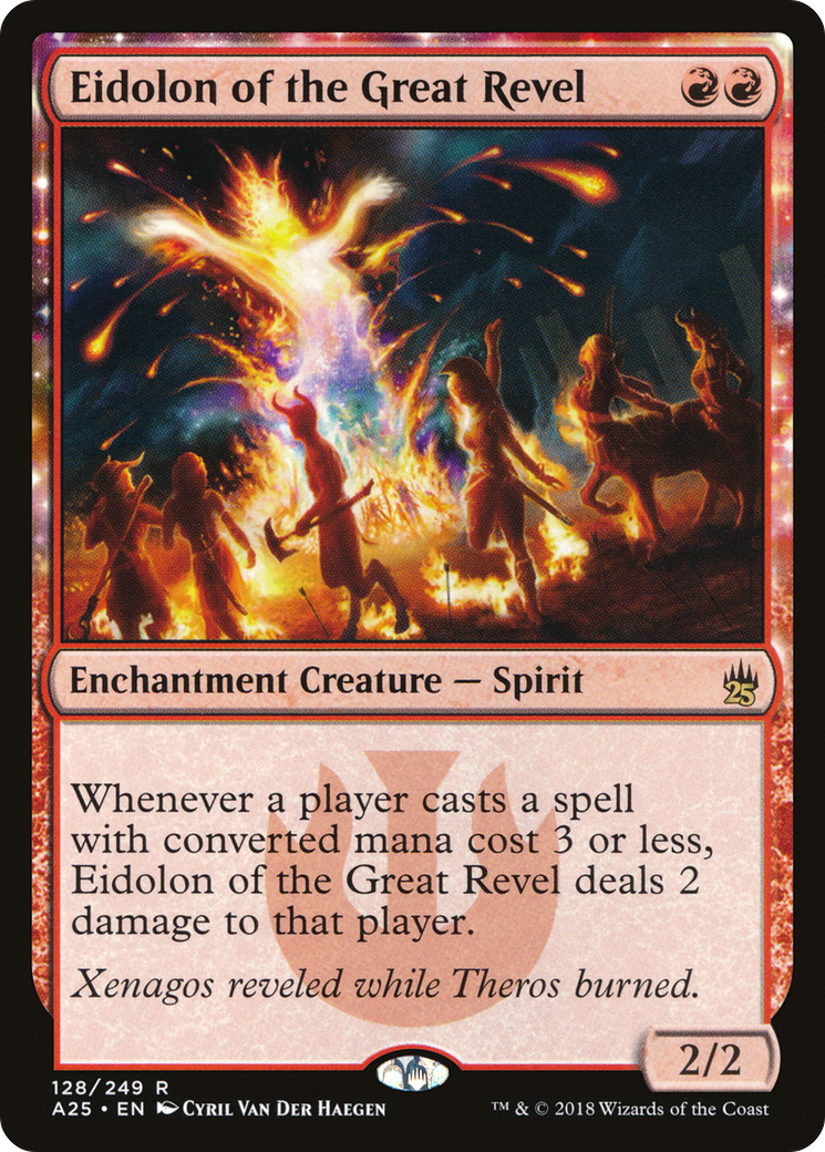 Eidolon of the Great Revel (128) Foil - Masters 25