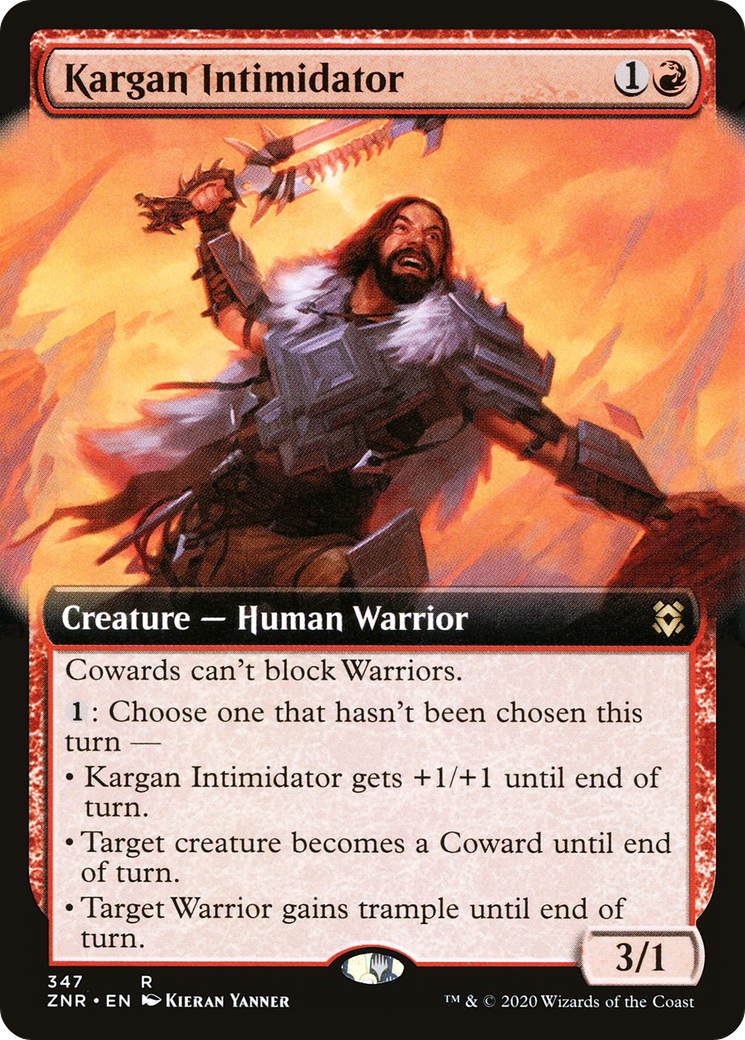 Kargan Intimidator (Extended Art) (347) Foil - Zendikar Rising