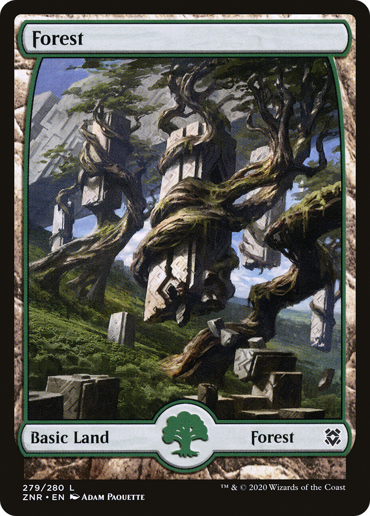 Forest (279) [Zendikar Rising] Foil