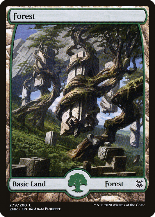 Forest (279) [Zendikar Rising] Foil