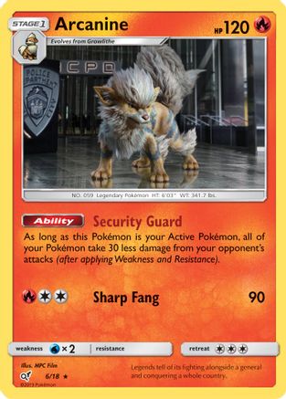 Arcanine (6/18) [Sun & Moon: Detective Pikachu] | Silver Goblin