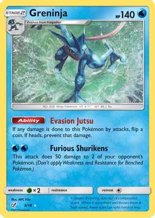 Greninja (9/18) [Sun & Moon: Detective Pikachu] | Silver Goblin