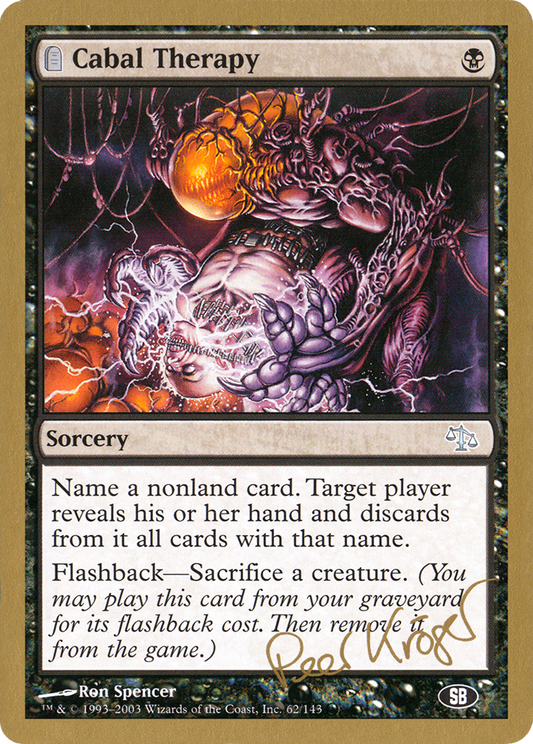 Cabal Therapy (Peer Kroger) (SB) [World Championship Decks 2003]