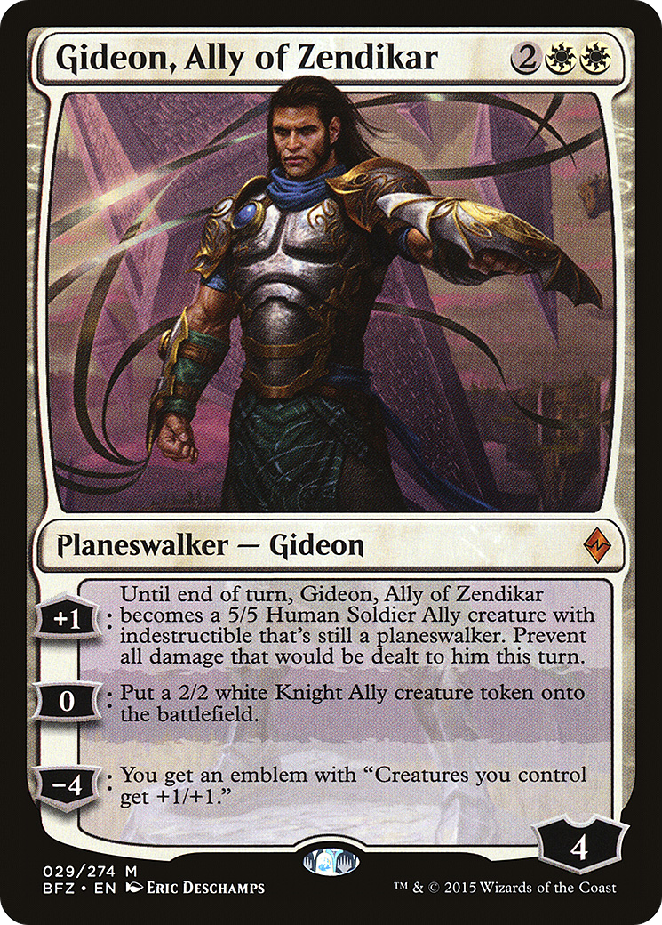 Gideon, Ally of Zendikar (029) Foil - Battle for Zendikar